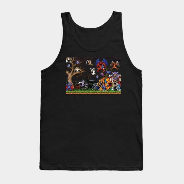 Ghouls 'n Ghosts Tank Top by horrorshirt